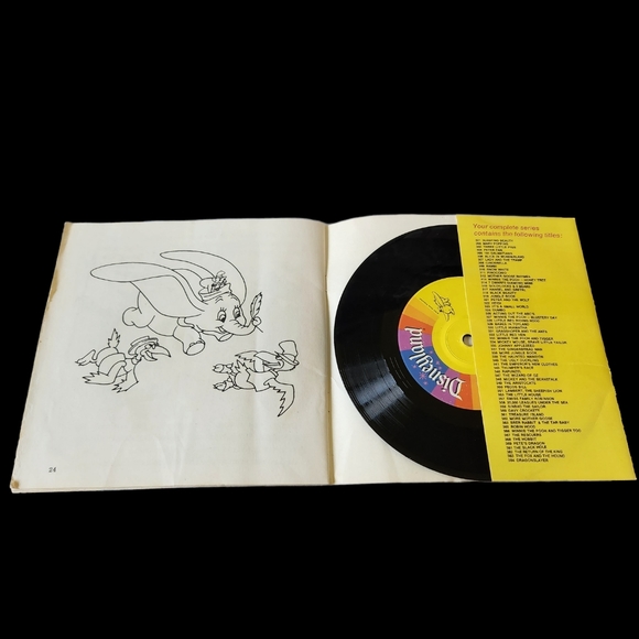 Walt Disney Story of Dumbo #324 Read Along Book and Record - Picture 2 of 5